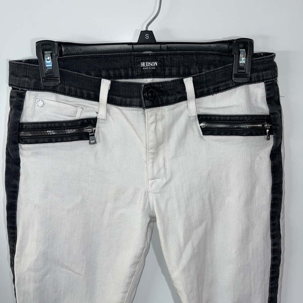 Hudson Chelsea Retreat Colorblock‎ Super Skinny Jeans Size 30 - Picture 6 of 13
